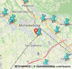 Mappa Via Maltoni Prof. Cesare, 31044 Montebelluna TV, Italia (2.77636)