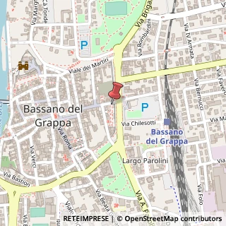 Mappa Via Iacopo da Ponte, 49, 36061 Bassano del Grappa, Vicenza (Veneto)