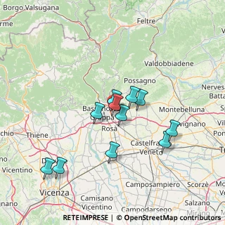 Mappa Fellette di Romano, 36060 Romano D'ezzelino VI, Italia (12.37818)