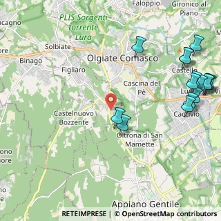 Mappa Via Guglielmo Marconi, 22070 Beregazzo con Figliaro CO, Italia (2.91867)