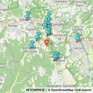 Mappa Via Guglielmo Marconi, 22070 Beregazzo con Figliaro CO, Italia (1.67417)