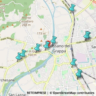 Mappa Via Angarano, 36061 Bassano del Grappa VI, Italia (1.28818)