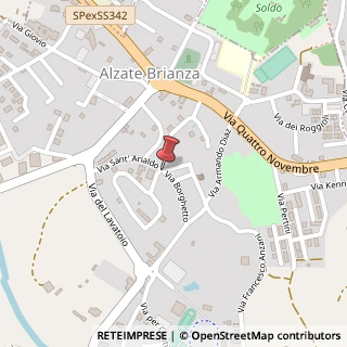 Mappa Viale Vidario,  2, 22040 Alzate Brianza, Como (Lombardia)