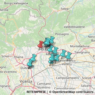 Mappa Via Marinoni, 36061 Bassano del Grappa VI, Italia (9.72)