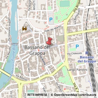 Mappa Via Giovan Battista Barbieri, 42, 36061 Bassano del Grappa, Vicenza (Veneto)