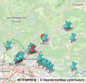 Mappa Via Dehon Padre Leon, 24021 Albino BG, Italia (9.6265)