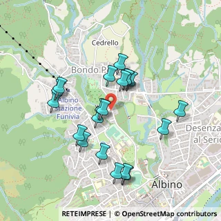 Mappa Via Dehon Padre Leon, 24021 Albino BG, Italia (0.4265)