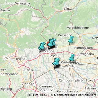 Mappa Via J. da Ponte, 36061 Bassano del Grappa VI, Italia (8.571)