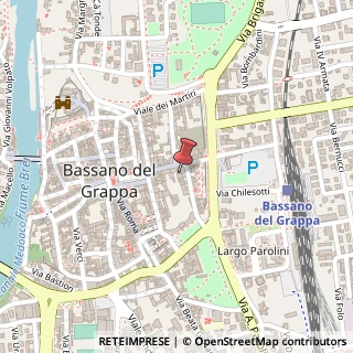 Mappa Via Iacopo da Ponte, 52, 36061 Bassano del Grappa, Vicenza (Veneto)