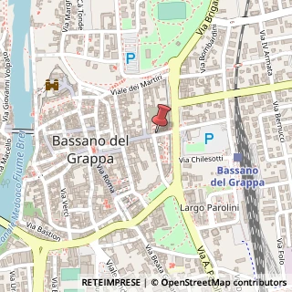 Mappa Via Jacopo da Ponte, 41, 36061 Bassano del Grappa, Vicenza (Veneto)