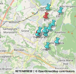 Mappa Via Adua, 23843 Dolzago LC, Italia (1.41)