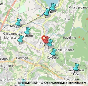 Mappa Via Adua, 23843 Dolzago LC, Italia (2.24)
