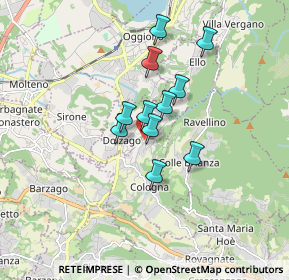 Mappa Via Monte Barro, 23884 Castello di Brianza LC, Italia (1.20545)