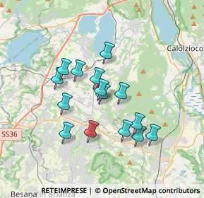 Mappa Via Monte Barro, 23884 Castello di Brianza LC, Italia (2.88067)