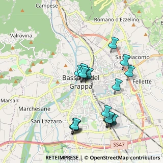Mappa Via E. Vendramini, 36061 Bassano del Grappa VI, Italia (1.857)
