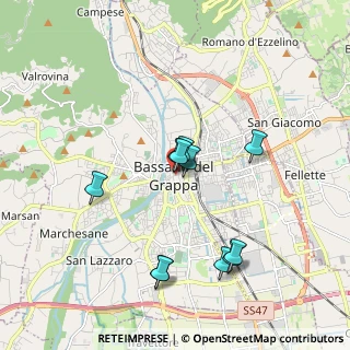 Mappa Via E. Vendramini, 36061 Bassano del Grappa VI, Italia (1.67909)