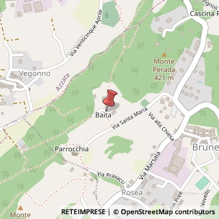 Mappa Via Baita, 7, 21020 Brunello, Varese (Lombardia)