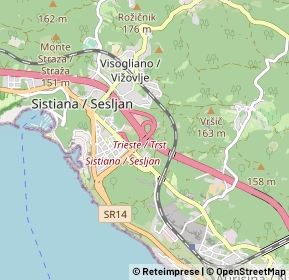 Mappa 34011 Duino Aurisina TS, Italia (0.9095)