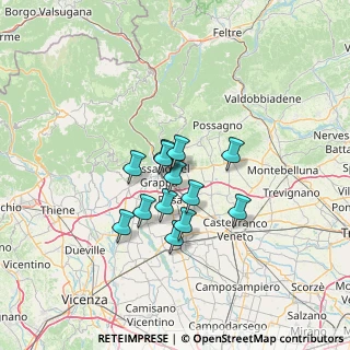 Mappa Via Monte Cimone, 36060 Romano D'ezzelino VI, Italia (9.46154)