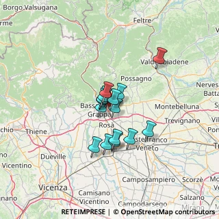 Mappa Via Monte Cimone, 36060 Romano D'ezzelino VI, Italia (8.47667)