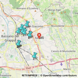 Mappa Via Monte Cimone, 36060 Romano D'ezzelino VI, Italia (2.04273)