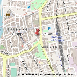 Mappa Largo corona d'italia 21, 36061 Bassano del Grappa, Vicenza (Veneto)