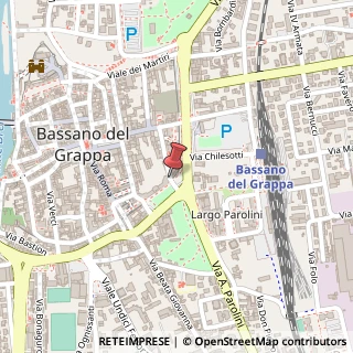 Mappa Vicolo J. da Ponte, 40, 36061 Bassano del Grappa, Vicenza (Veneto)