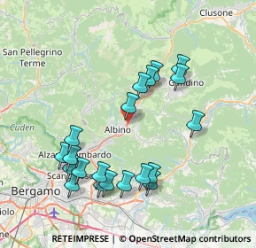 Mappa Via Sandro Pertini, 24021 Albino BG, Italia (7.8035)