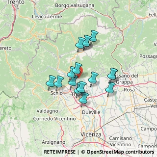 Mappa Via A. Palladio, 36030 Caltrano VI, Italia (10.45438)