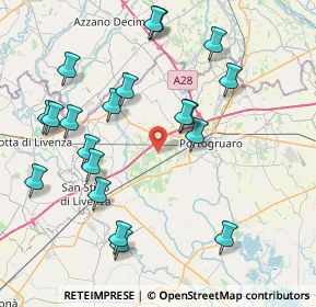 Mappa Unnamed Road, 30026 Portogruaro VE, Italia (8.719)