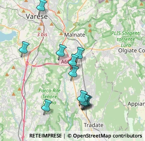 Mappa Strada Statale, 21040 Vedano Olona VA, Italia (3.62417)