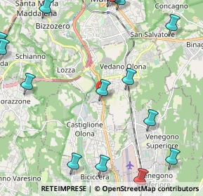 Mappa Strada Statale, 21040 Vedano Olona VA, Italia (3.06533)