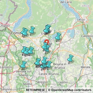 Mappa VIA FORNACE, 22040 Lurago d'Erba CO, Italia (7.3575)