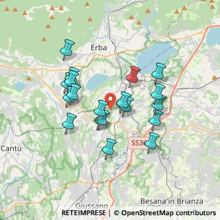 Mappa VIA FORNACE, 22040 Lurago d'Erba CO, Italia (3.10579)
