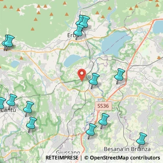 Mappa VIA FORNACE, 22040 Lurago d'Erba CO, Italia (6.65133)
