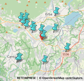 Mappa Via Stazione, 22040 Anzano del Parco CO, Italia (3.85357)