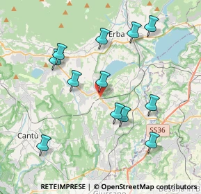 Mappa Via Stazione, 22040 Anzano del Parco CO, Italia (3.88333)