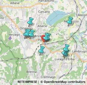 Mappa Via Stazione, 22040 Anzano del Parco CO, Italia (1.55545)