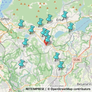 Mappa Piazza Fiume, 22040 Alzate Brianza CO, Italia (3.89385)