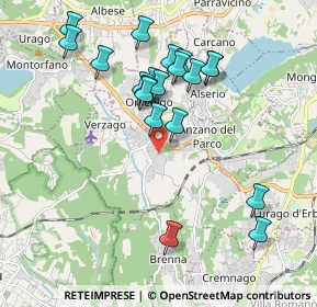 Mappa Piazza Fiume, 22040 Alzate Brianza CO, Italia (1.8865)