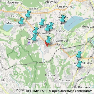 Mappa Piazza Fiume, 22040 Alzate Brianza CO, Italia (2.07333)