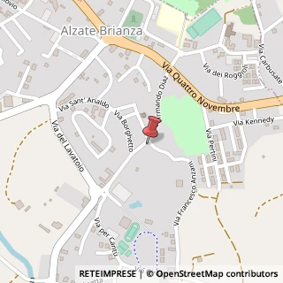 Mappa Via Anzani, 1, 22040 Alzate Brianza, Como (Lombardia)