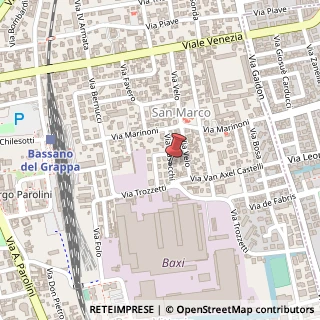 Mappa Via Nasocchi,  22, 36061 Bassano del Grappa, Vicenza (Veneto)