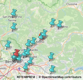 Mappa Via Martiri di Cefalonia, 24021 Albino BG, Italia (9.6085)