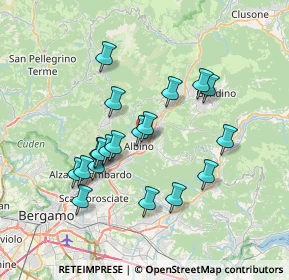 Mappa Via Martiri di Cefalonia, 24021 Albino BG, Italia (6.54684)