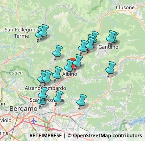 Mappa Via Martiri di Cefalonia, 24021 Albino BG, Italia (6.74)