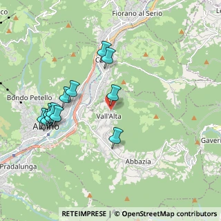 Mappa Via S. Carlo Borromeo, 24021 Albino BG, Italia (1.99417)