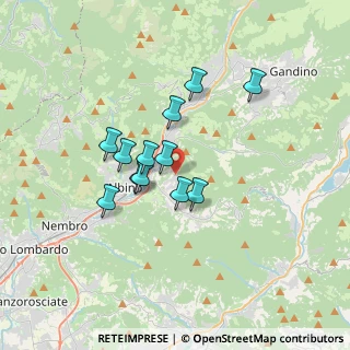 Mappa Via S. Carlo Borromeo, 24021 Albino BG, Italia (2.63333)