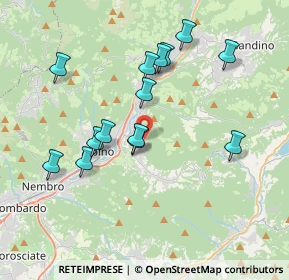 Mappa Via S. Carlo Borromeo, 24021 Albino BG, Italia (3.565)