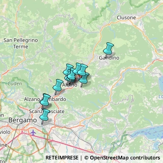 Mappa Via S. Carlo Borromeo, 24021 Albino BG, Italia (4.88308)